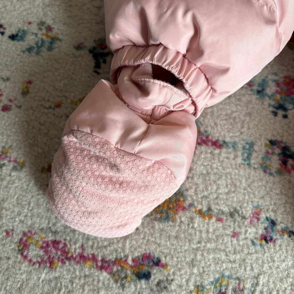 Baby GAP Snow Suit One Piece Pink 6-12 Months Puffer Warm